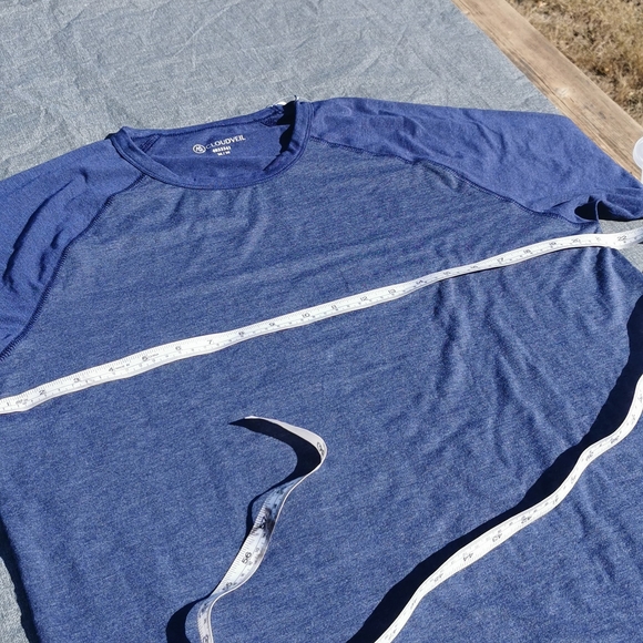 CLOUDVEIL Medium Med M Men's T-shirt Tee Shirt NWT New blue short sleeves - Picture 7 of 10